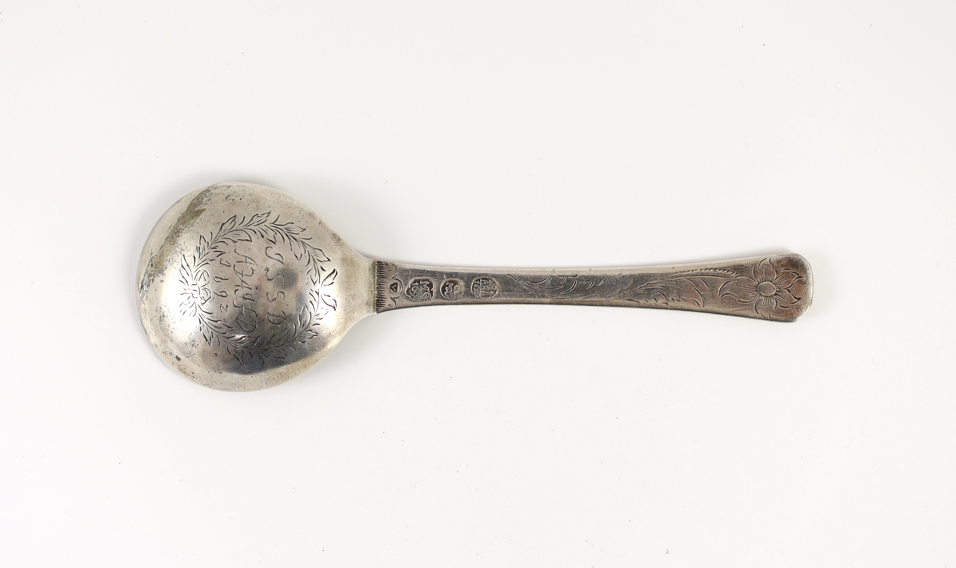 A late 17th century Danish silver spoon